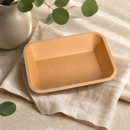 Large paper food tray for shared snacks and catered servings
