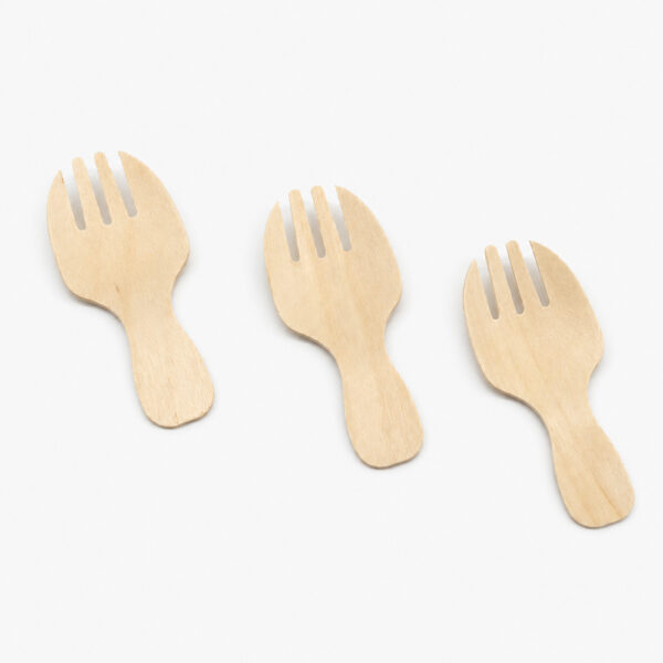 Mini Wooden Sporks for Dessert and Appetizers Mini Wooden Sporks for Dessert and Appetizers