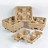 Molded Paper Pulp Drink Carrier Tray Molded Paper Pulp Drink Carrier Tray