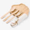 Natural Bamboo Cutlery Set for Catering and Takeaway