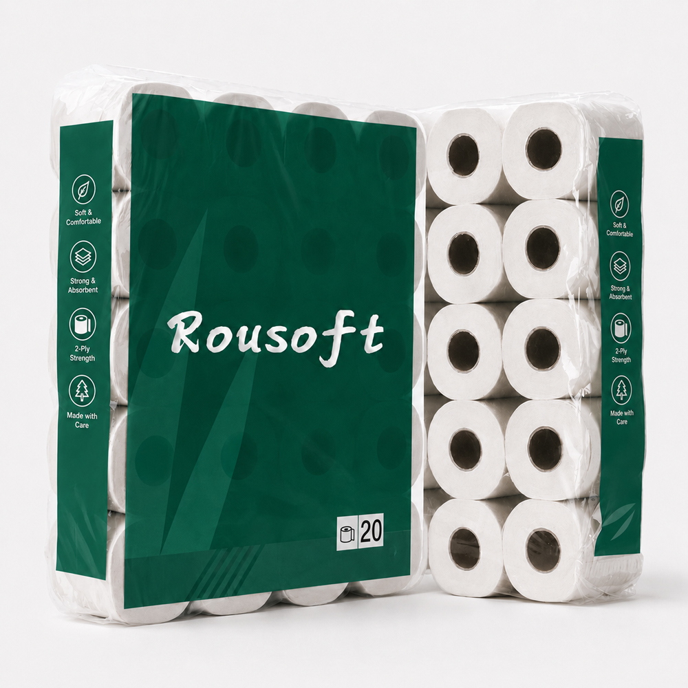 Natural Beige Toilet Paper Rolls for Wholesale Supply