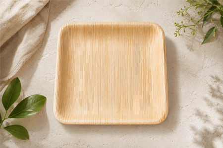 Natural bamboo plates for supermarket and private label buyers