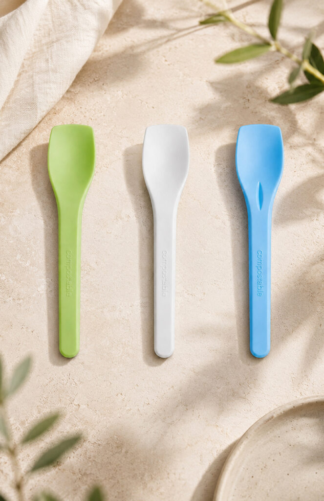 OEM plastic utensils for yogurt ice cream and dessert cups