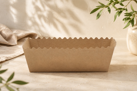 Open disposable trays for fries, snacks, and desserts