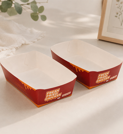 Open food boats for snacks and concession stand menus