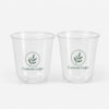 PET Cold Cup with Custom Logo and Flat Lid