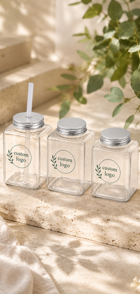 PET cups and matching lids for wholesale drink programs