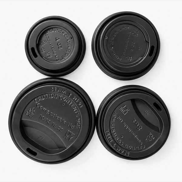 PLA Sip-Through Cup Lids for Hot Beverage Cups PLA Sip-Through Cup Lids for Hot Beverage Cups