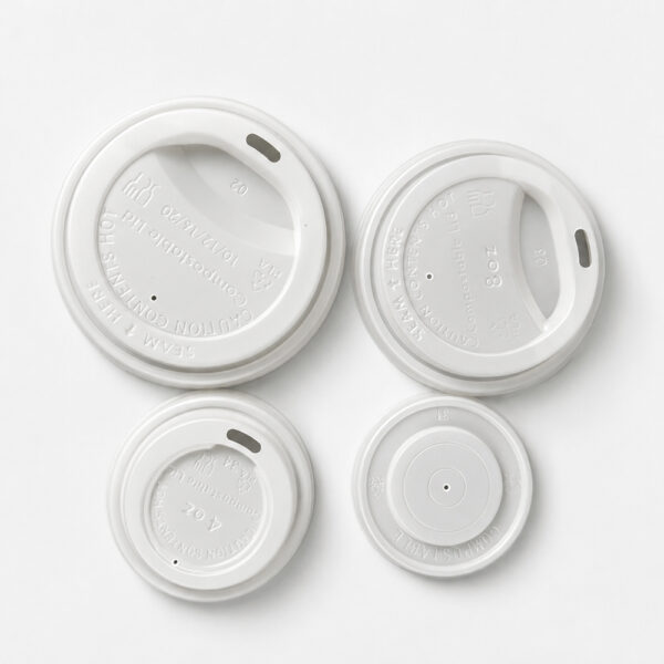 PLA Sip-Through Cup Lids for Hot Beverage Cups PLA Sip-Through Cup Lids for Hot Beverage Cups