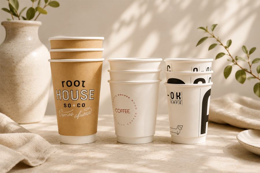 PLA-lined paper cups for wholesale eco-friendly packaging programs