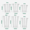 PP Cold Drink Cups with Flat and Dome Lid Options