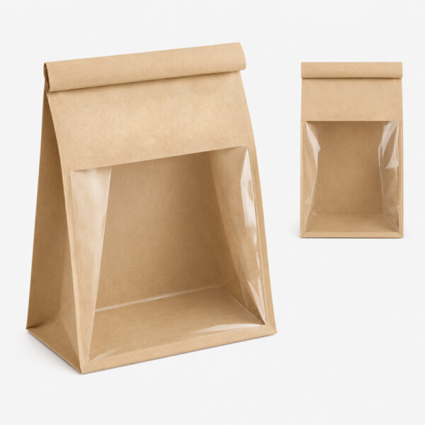Paper Bakery Bag with Clear Window for Bread Paper Bakery Bag with Clear Window for Bread