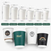 Paper Coffee Cup with Ripple Wall and Print Option