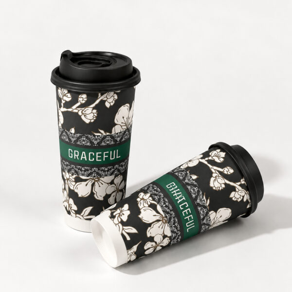Paper Coffee Cup with Sip-Through Lid Paper Coffee Cup with Sip-Through Lid