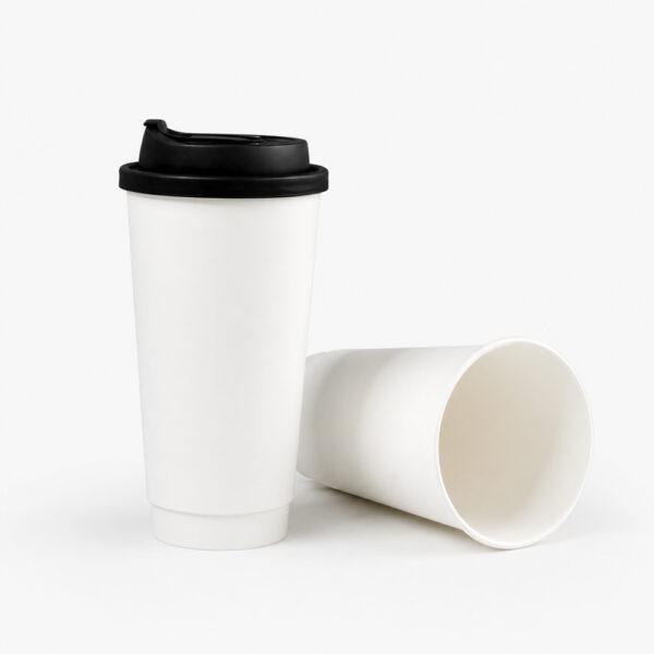Paper Coffee Cup with Sip-Through Lid Paper Coffee Cup with Sip-Through Lid
