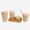 Paper Cups with Bamboo Pulp Double-Layer Design