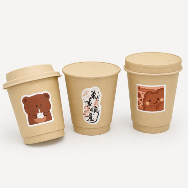 Paper Cups with Bamboo Pulp Double-Layer Design