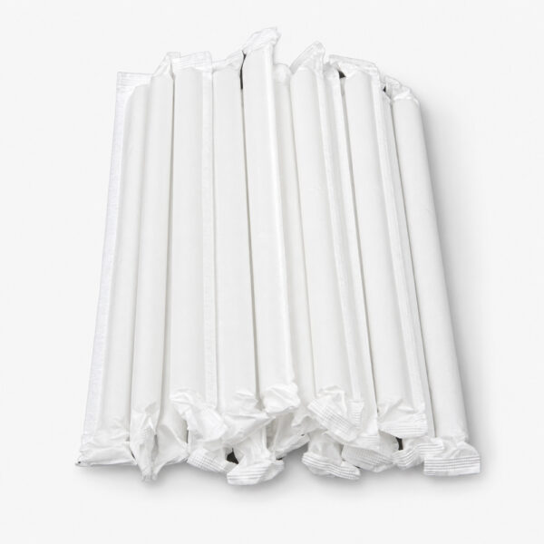 Paper Drinking Straws with Wrapped and Striped Options