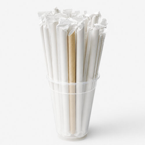 Paper Drinking Straws with Wrapped and Unwrapped Options