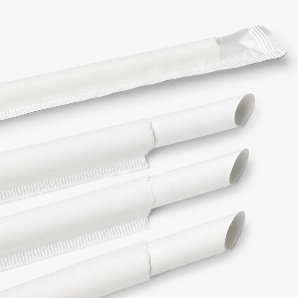 Paper Drinking Straws with Wrapped and Unwrapped Options Paper Drinking Straws with Wrapped and Unwrapped Options