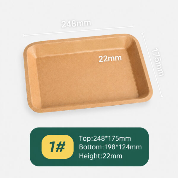 Paper Food Trays for Sushi and Bakery Packing