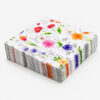Paper Napkins with Floral Print for Table Service