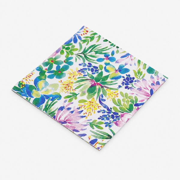 Paper Napkins with Floral Print for Table Service