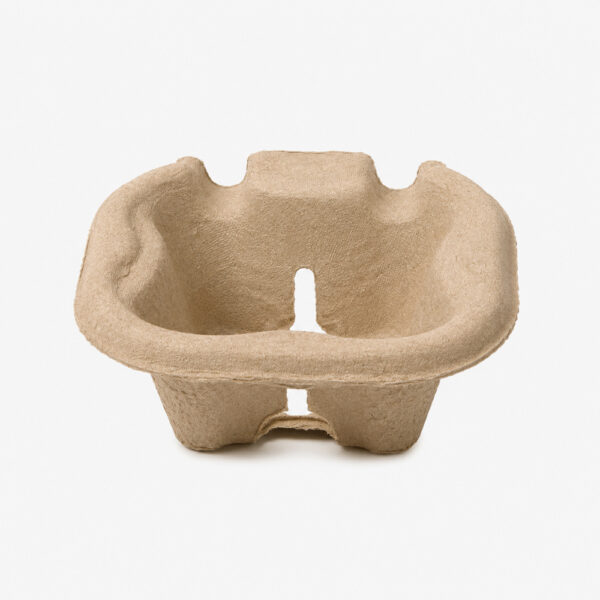 Paper Pulp Drink Carrier Tray for Takeaway Cups