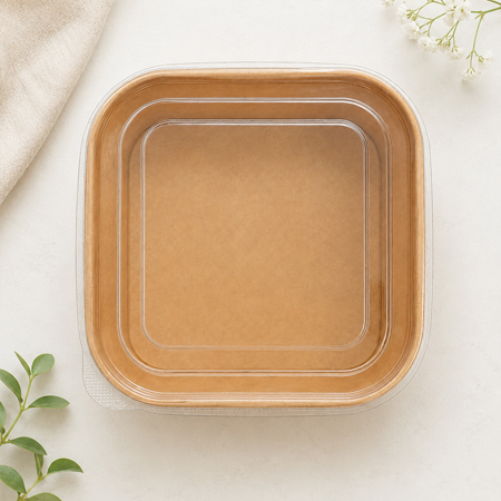 Paper bowls and fiber bowls for hot and cold food
