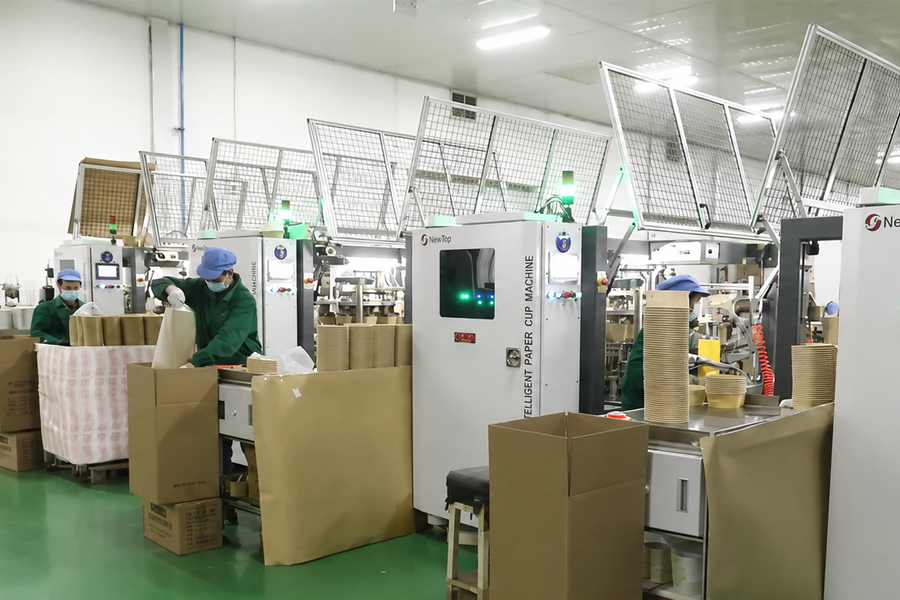 Paper food packaging factory overiew - Ecopack