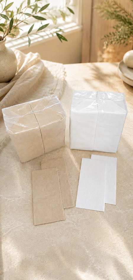 Paper napkin packaging options for hospitality wholesalers