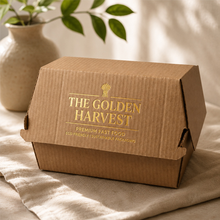 Paper snack platter box for burgers and fried appetizers