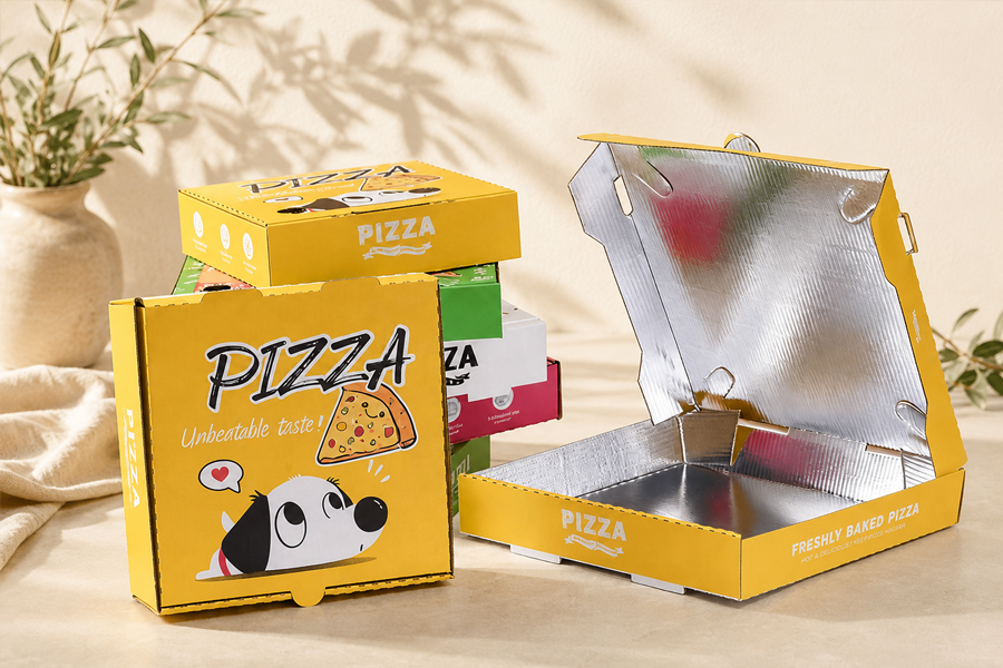 Plain stock pizza boxes for distributors and wholesalers