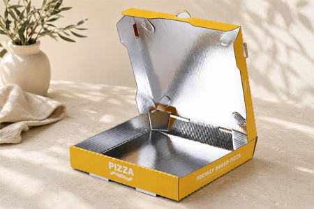Plain stock pizza boxes for distributors and wholesalers