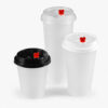 Plastic Cup Lids for Coffee and Cold Drinks