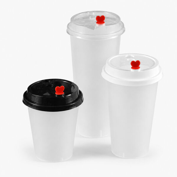 Plastic Cup Lids for Coffee and Cold Drinks