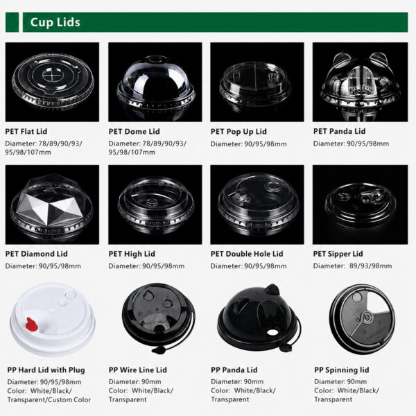Plastic Cup Lids for Coffee and Cold Drinks