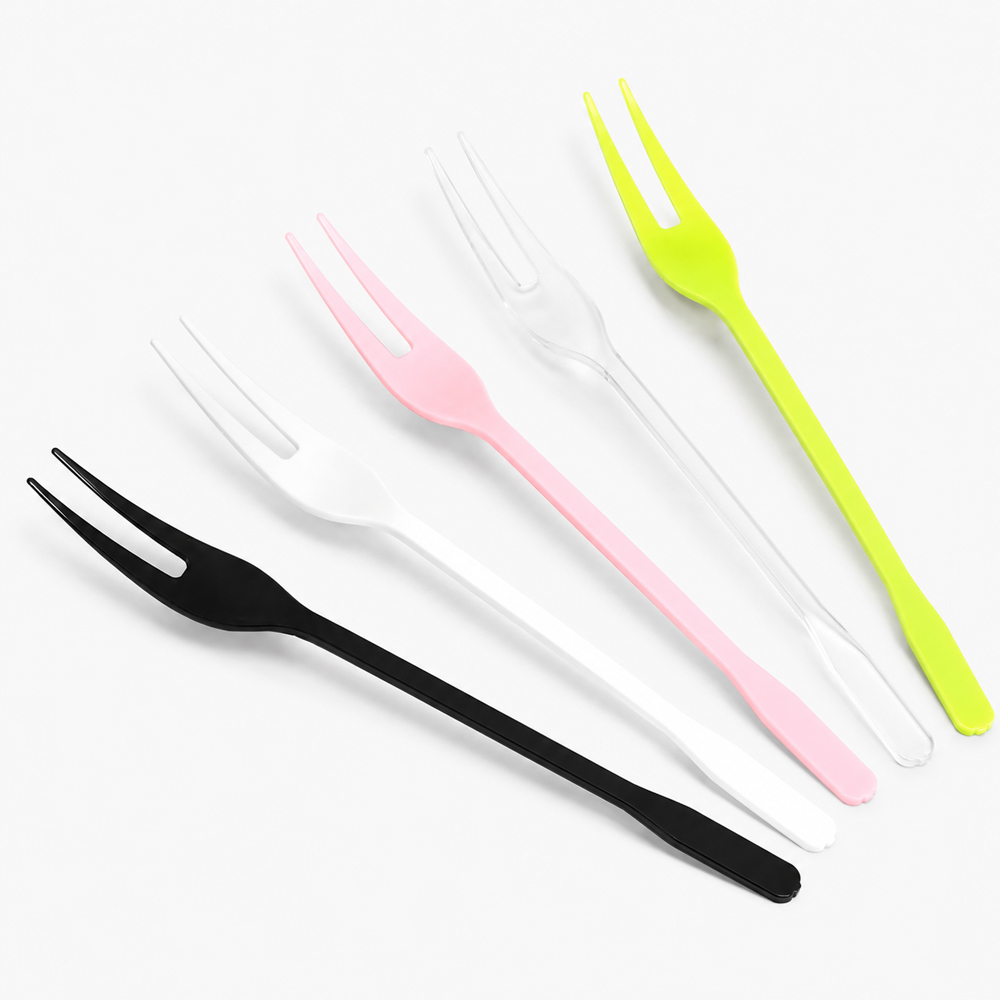 Plastic Fruit Fork for Dessert and Party Service