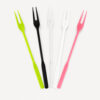 Plastic Fruit Fork for Dessert and Party Service Plastic Fruit Fork for Dessert and Party Service