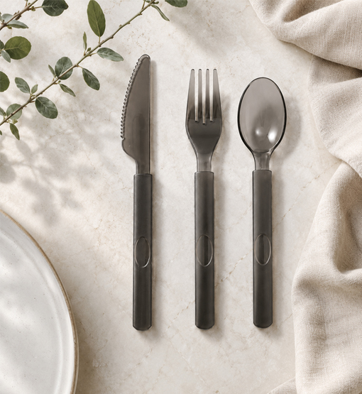 Plastic cutlery sets supplier for supermarket meal programs
