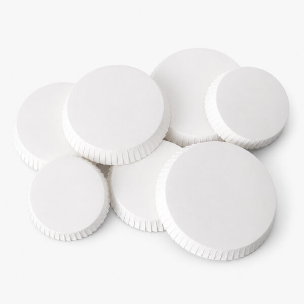 Pleated Paper Cup Lid with Optional Straw Hole and Logo