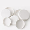 Pleated Paper Cup Lid with Optional Straw Hole and Logo