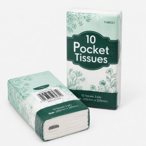 Pocket Tissue Pack for Travel and Private Label