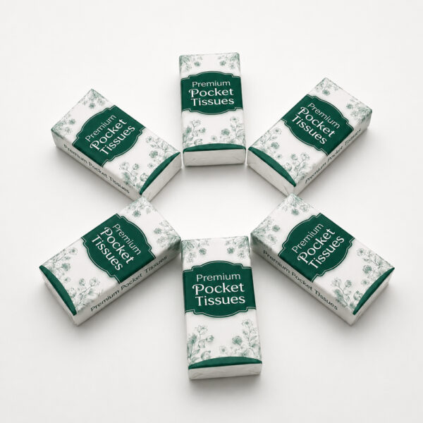 Pocket Tissue Pack for Travel and Private Label