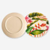 Printed Bamboo-Style Plate for Catering Service Printed Bamboo-Style Plate for Catering Service