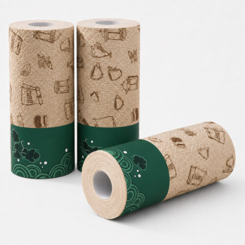 Printed Kitchen Paper Towel Roll for Cleaning