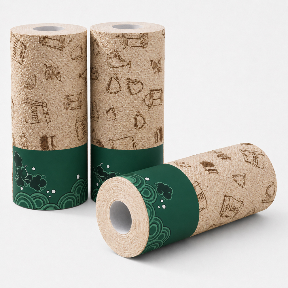 Printed Kitchen Paper Towel Roll for Cleaning