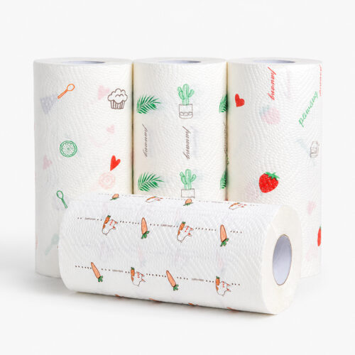 Printed Kitchen Paper Towel Roll for Custom Supply