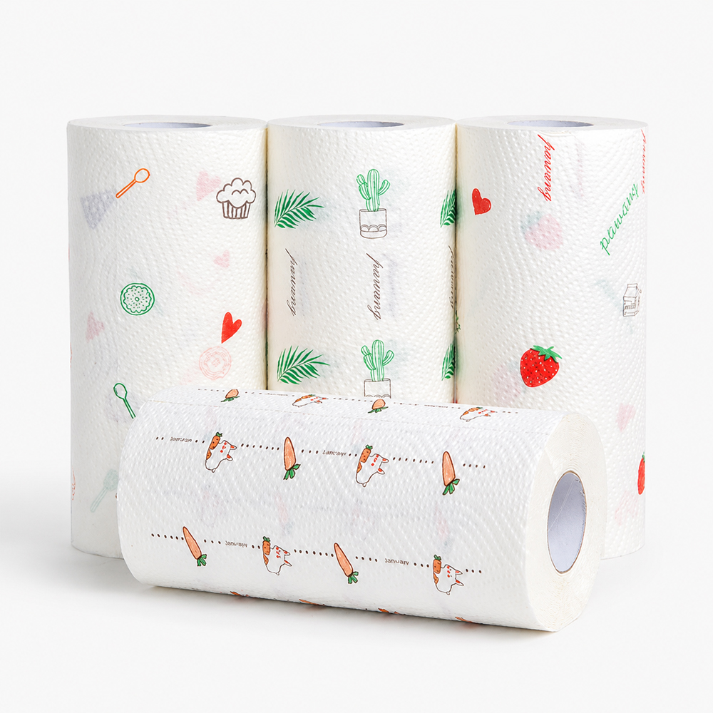Printed Kitchen Paper Towel Roll for Custom Supply