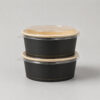Printed Paper Bowls with Clear Lids for Takeaway Printed Paper Bowls with Clear Lids for Takeaway